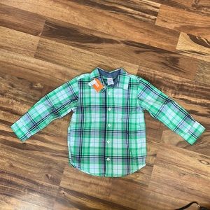 NWT Gymboree boys button shirt 4T.